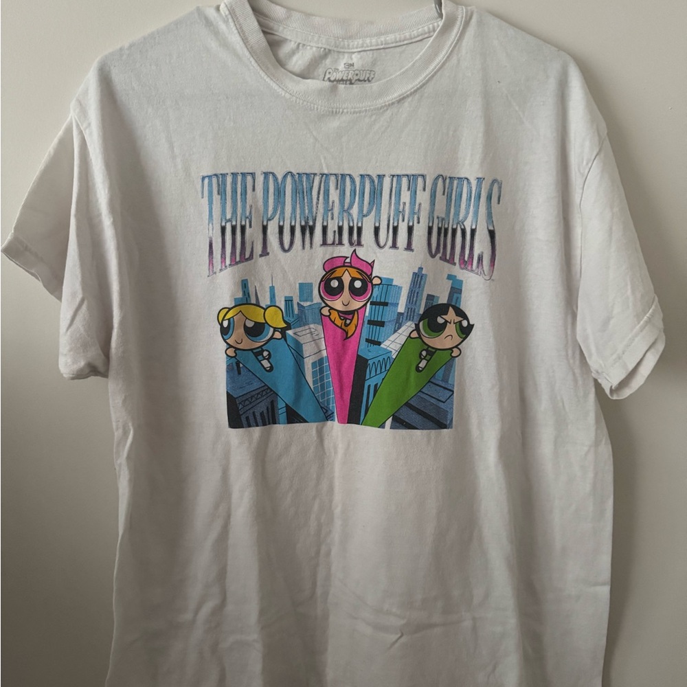 The Powerpuff Girls White Graphic T-Shirt